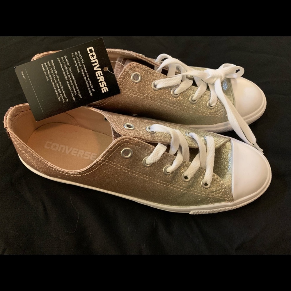 Rose Gold Ombré Converse Sneakers - size 7.5. Brand new & hard to find.